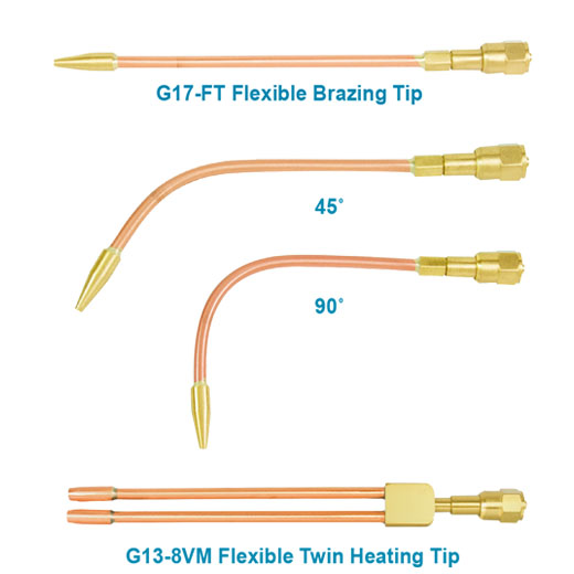 GENTEC Flexible Oxy-Acetylene Brazing Tips